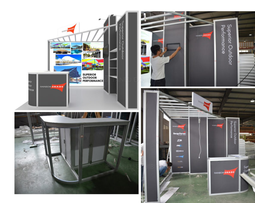 Led Display Framed Booth 10 x 10 LED Backlit Trade Show Display Booth – Tanfu Exhibits Co., Ltd.